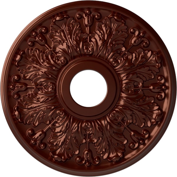 Ekena Millwork Apollo Ceiling Medallion (Canopies up to 5 5/8"), 16 1/2"OD x 3 5/8"ID x 1 1/8"P, Antique Copper CM16APACS - main